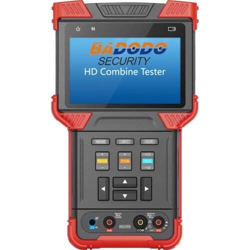 H.265 HD IP CVI TVI AHD and Analog CCTV Tester with POE and TDR for 4K and 8MP Camera. Test Monitor with Multimeter