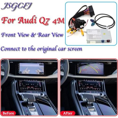 Rear View Parking Backup Camera MMI Interface Adapter For Audi Q7 4M 2015~2021 Original Car Screen Upgrade Decoder Display Modul
