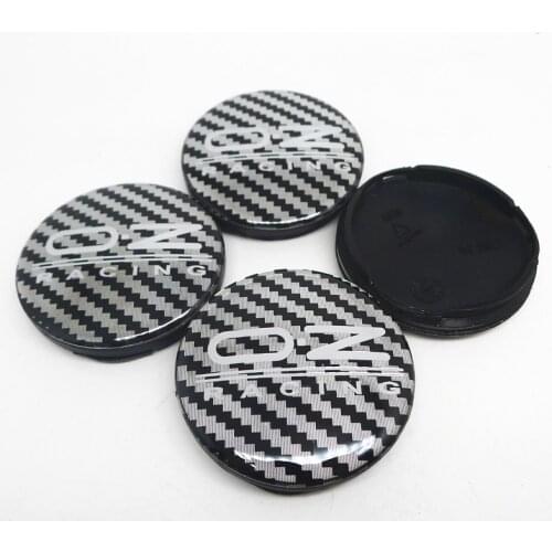 4pcs Carbon Fiber OZ M582 Wheel Center Caps Hub 55mm O.Z Racing Rims Cover Hubcaps Car Styling Accessories