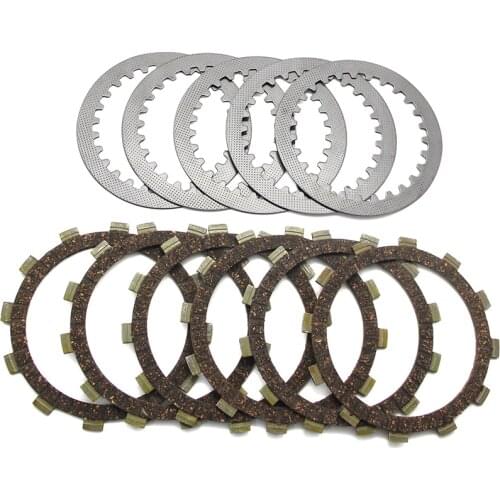 Clutch Friction Disc Plate Kit For Yamaha SR250G SR250 SR250H SR250TH TT250G TT250H TT250J OEM:5Y1-16321-00 6 360-16325-00 5 1.2