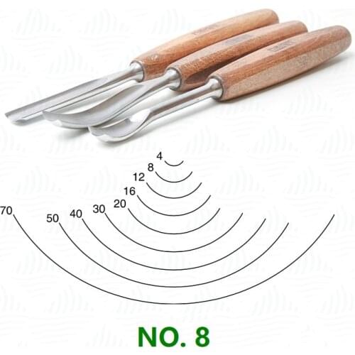 Narex No. 8 outline carving chisel carving curved chisel