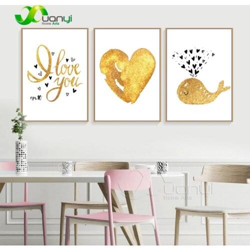 1 Pcs Nordic Wall Decoration Nordic Prints Wall Pictures For Kids Room Canvas Quotes Art Cuadros Poster Oil Painting Unframed