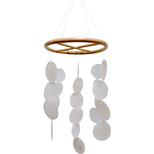 Natural Shell Wind Chime Room Decoration Nordic Hanging Windchimes Wall Pendant Home Office Kids Room Nursery Decor