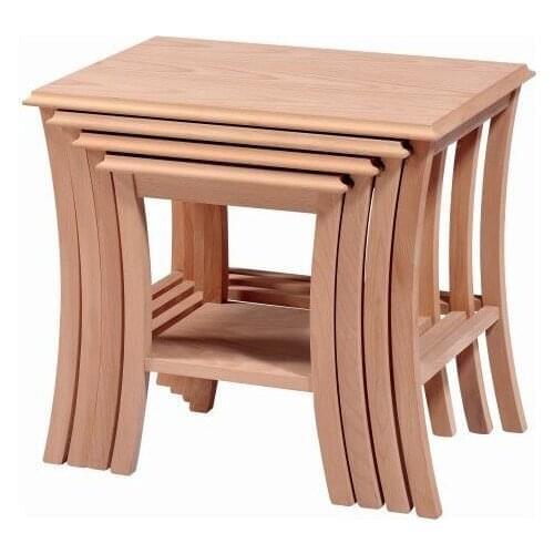 New Modern Obuts Home Straight Months Zigon 4'lü 2137 Wood Raw coffe table table basse