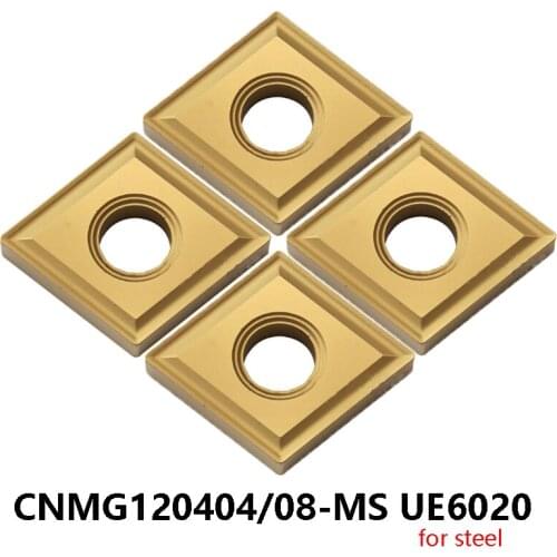 Original CNMG 120404 120408 CNMG120404-MS CNMG120408-MS UE6020 for Steel Carbide Inserts Lathe Cutter CNC Tools