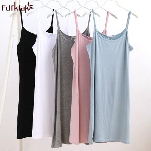Fdfklak Sexy spaghetti strap sleepwear for women night dress female nightwear nightdress summer nightgowns women sleepshirt