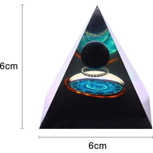 Pyramid Amethyst PeridotHealing Crystal Energy Generator Blanacing Home Decor Orgonite Pyramide Emf Protection Meditation Yoga