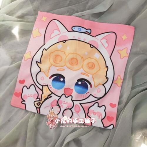 JoJos Bizarre Adventure Golden Wind Giorno JOTARO Kakyouin Noriaki Cosplay Daily Students Facecloth Sop Up Washcloth Hand Towel