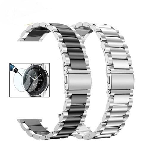 Band sets for Samsung Galaxy Watch 46mm/Gear S3 22mm 20mm Stainless Steel Mesh milanese bracelet for active 2 40mm 44mm strap