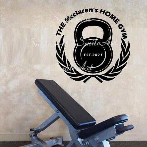 Beauty Custom Name Gym Wall Stickers Self Adhesive Art Wallpaper For Kids Rooms Diy Home Decoration Wall Decal Home Decor