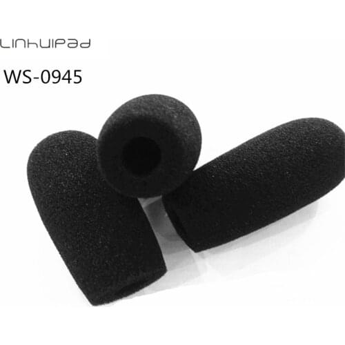 Linhuipad Foam Microphone Windscreens Mic windshields covers 9mm opening 45mm inner length 10 pcs / lot