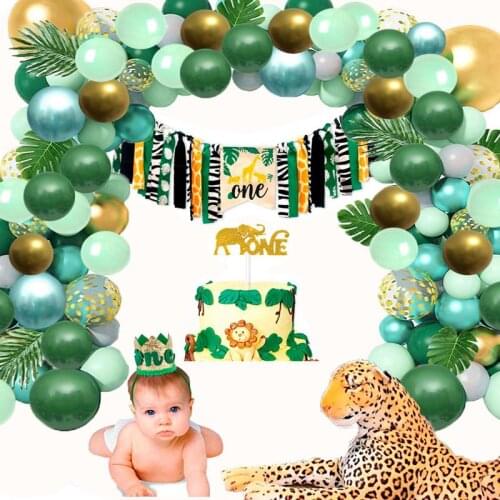 Jungle Animal Balloon Wild One Birthday Party Decor Kid Zoo Party Jungle Safari Birthday First 1st Birthday Baby Shower Balloons