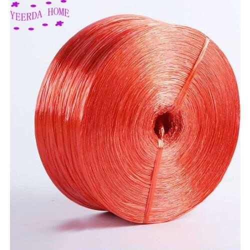 1.5Kg/Pack Binding plastic rope Packing tie rope Red green flat rope