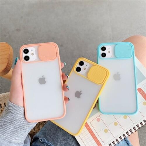 Camera Lens Protection Phone Case For iPhone 12 Pro 11 Pro Mini Slide Cases For iPhone XS Max XR X 7 8 6 6S Plus Back Cover gift