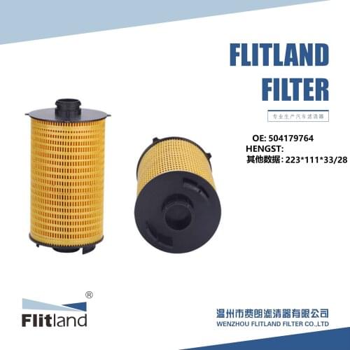 Factory Direct Sell Diesel Engine Paper Oil Filter OEM 504179764 for GENLYON IEVCO TRUCK FL-J223