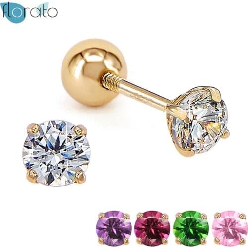 YUXINTOME 925 Sterling Silver Lovely Colorful Stud Earrings for Women Anniversary Gift for Valentines Day Fine Fashion Earring