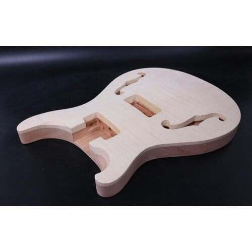 1 left hand unfinished electric guitar body, High quality Mahogany wood, pickup Style