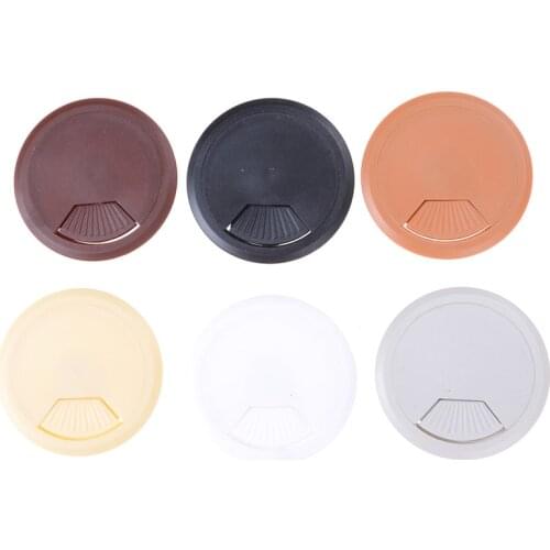 1PC Wire Hole Cover Durable Promotion 60mm Computer Desk Grommet Table Cable Tidy Outlet Port Surface