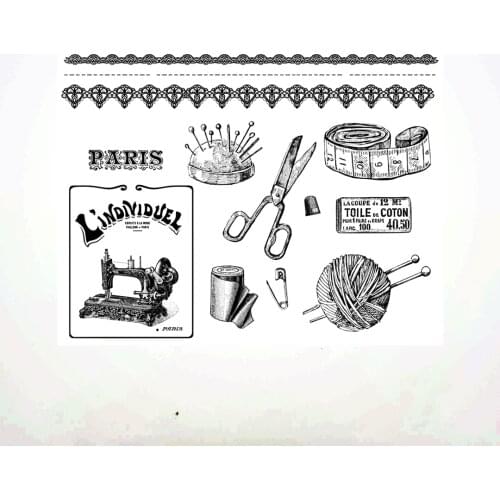 14x18CM Butterfly Ladies Transparent Seal Clear Stamps Silicone Seal Roller Stamps DIY Scrapbook Album / Card Production