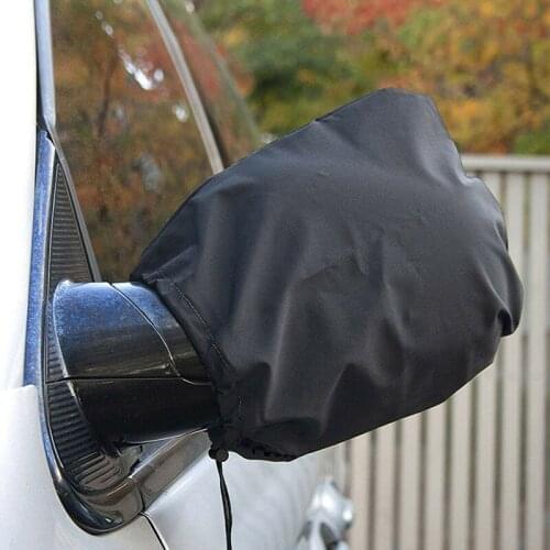 2Pcs High Quality Black Auto Car Rear View Side Mirror Frost Guard Snow Ice Winter Waterproof Cover