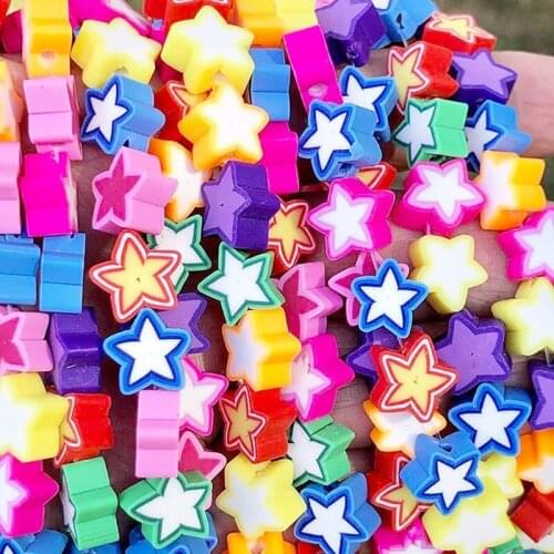 200Pcs Fruit Beads Strawberry Fruits Polymer Clay Color Mixed DIY Beads for Necklace Bracelet Jewelry Making Accessories
