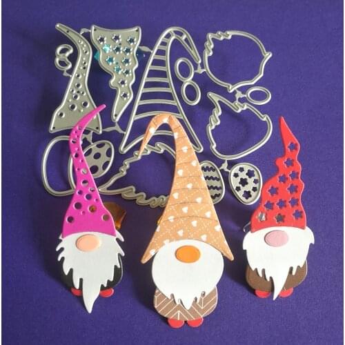 3 cute Santa Claus metal cutting molds, DIY scrapbooks, cards, photo album decorations, photo frame decorations, cutting crafts