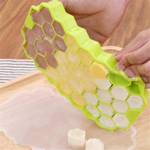 37Grids DIY Ice Cubes Honeycomb Ice Cream Jelly Maker Form Mould Popsicle Molds Yogurt Ice Box Fridge Treats Freezer