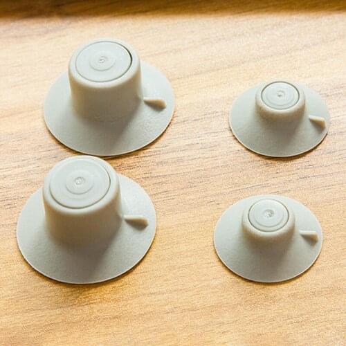 4Pcs/Set Cooling Cool Feet Sucker Computer Devices Accessories Heat Reduction Pad Gray For Notebook PVC Laptop Stand