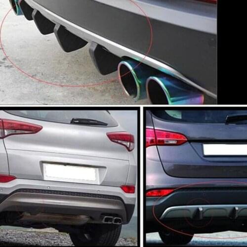4pc Universal Car rear bumper cast shark spoiler for Porsche Cayenne Macan Macan S Panamera Cayman Carrera Porsche911 918 Boxste