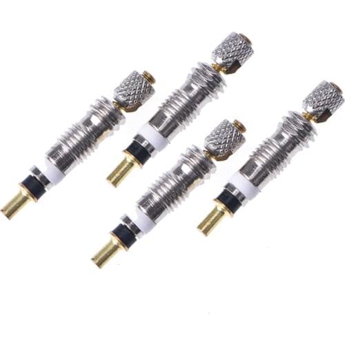 4pcs/Pack Valve Core Presta To Schrader French Air Pump Bicycle Bike Valve and Removal Tool