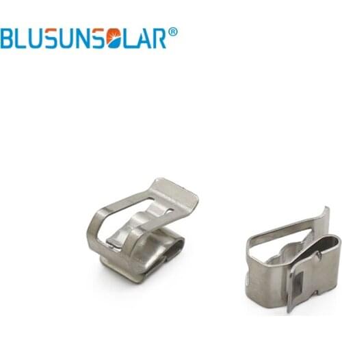 500 pcs / lot SUS 304 material big size 2 x 4mm PV cable clips , solar cable fastener wire clamp LJ01200