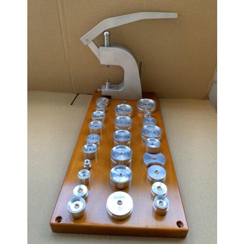 5500-A Watch Press Tools Kit With 25 pcs Normal Tapered Dies Universal TableTop Watch Crystal Press Machine