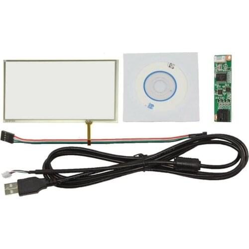6.8inch 4 Wire Resistive Touch Panel 167mm x 93mm USB Card Kit For C070VW03 V0