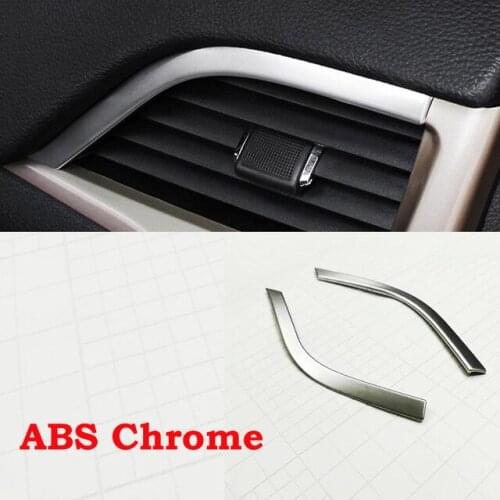 ABS Chrome Accessories FOR Jeep Cherokee KL 2014 2015 2016 2017 2018 Car Air Condition outlet Vent frame Panel Cover Trim