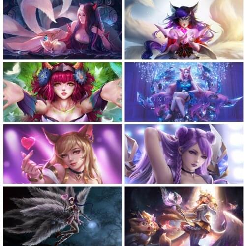 5d DIY Anime Fox Demon Love Girl Diamond Painting Full Drill Embroidery Cross Stitch Mosaic Craft Kit home Decor Christmas Gift