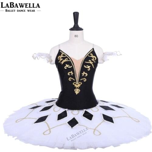 Performance tutu competition ballet stage costume adult professional ballet tutu black white classical ballet tutus BT9228