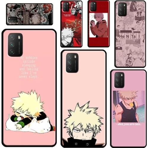Bakugou katsuki aesthetic anime For Xiaomi Mi Note 10 Lite Mi 11 Ultra 9T 10T Pro A3 Phone Case For POCO F3 F2 M3 X3 Pro