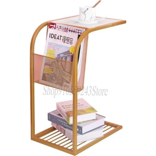 Net Red Light Luxury Creative Coffee Table Living Room Home Small Apartment Sofa Side Small Table Balcony Corner Table Movable S