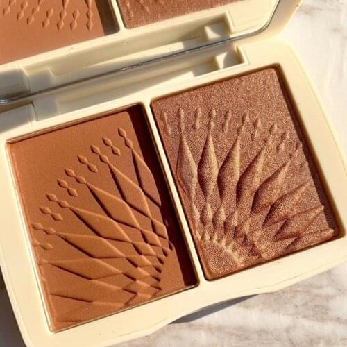 FOCALLURE Natural Mineral Pigment Blush Powder For Face Makeup Bronzer Contour Peach Pallete Pink Blusher