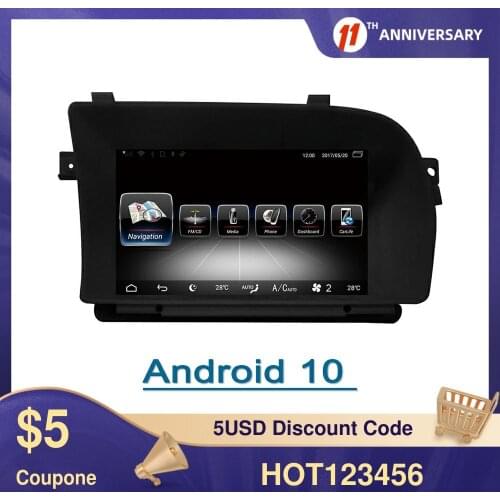 For Mercedes Benz W221 W216 S221 S Class Android10 8GB RAM+128 Car GPS Navigation Head Unit Radio Multimedia Player Auto Stereo