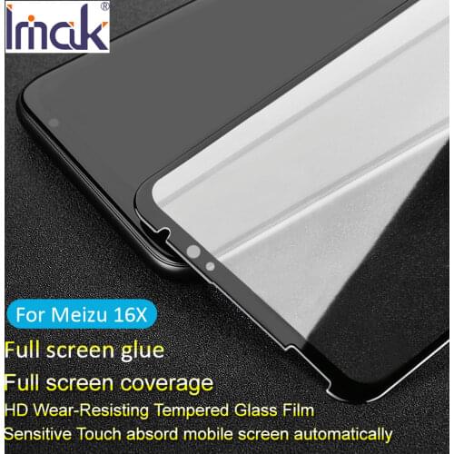 Imak Pro+ Full Screen panel Glue Cover Tempered Glass For Meizu 16X 2.5D oleophobic