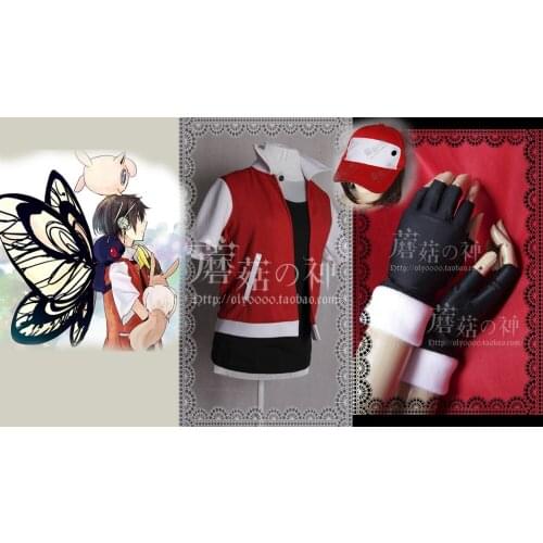 Trainer Ash Katchum Aed Red Cosplay Costume custom any size
