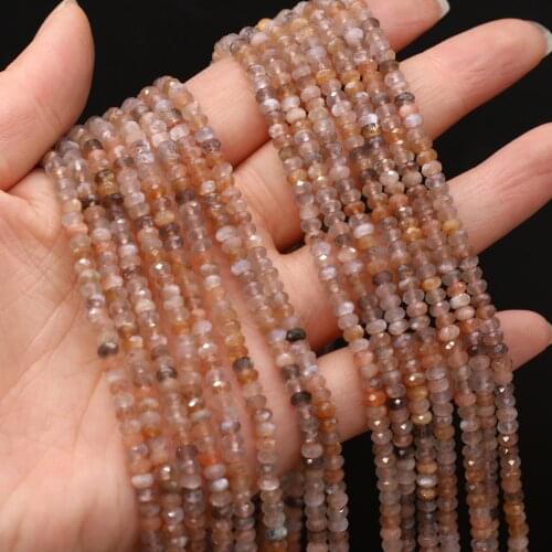 Natural Stone Shiny Bling Color Crystal Beads Faceted Colorful Rutilated Quartzs for Jewelry Making DIY Necklace Bracelet