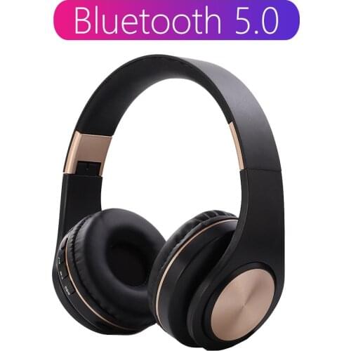 Tourya A1 Bluetooth 5.0 Headphones Wireless Headphone With MIC Support Tf card Earphone Adjustable Foldable Headset For phone