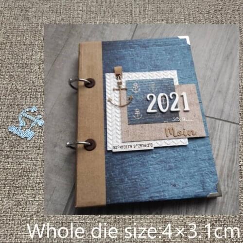 New Design Craft Metal stencil mold Cutting Dies Anchor letters decoration scrapbook die cuts Album Paper Card Craft Embossing