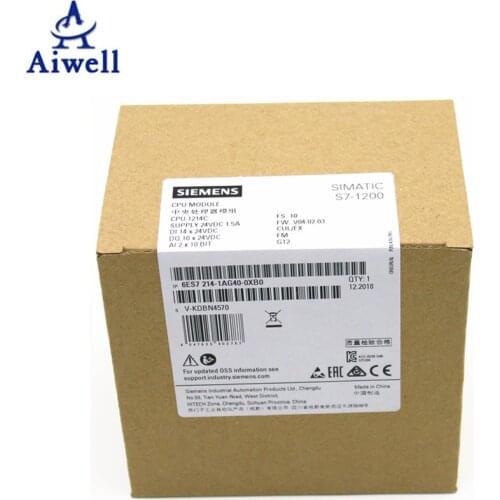 Original Siemens Simatic S7-1200 CPU 1214C PLC S7 1200 CPU1214C S7 - 1200 1214 6ES7 214-1AG40-0XB0 Price