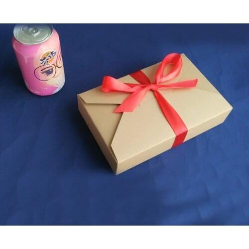 50pcs 19.5x12.5x4cm Envelope Kraft Paper Gift Box Packaging Display Box Gift Boxes For Wedding/jewellery/candy/food Storage Box