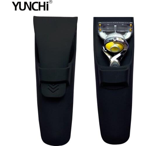 Portable Travel Case Box for Shaving Machine Holder Storage Manual Razor Handle Protective Silicone Gel Cover 1 Pc (Only Box)