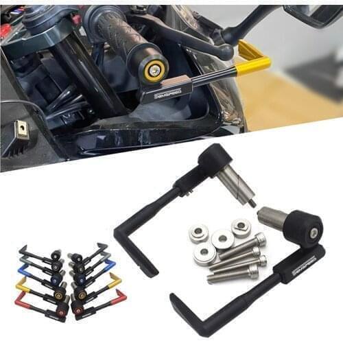 SEMSPEED Motorcycle Handlebar Clutch Brake Levers Guard Protector For Yamaha MT-09 07 Honda MSX 125 Ninja Z900 SUZUKI GSX-S 1300