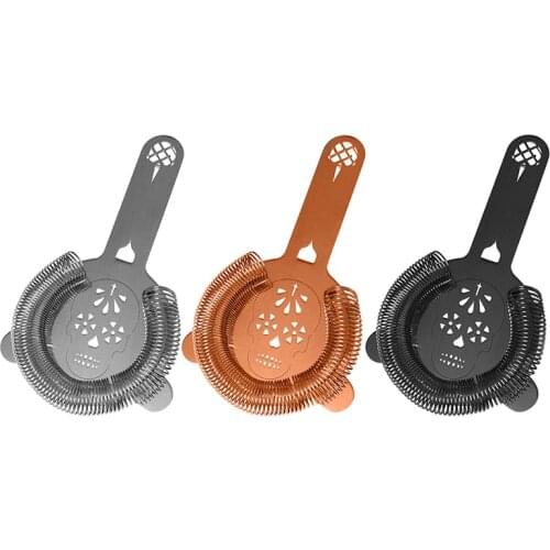 Cocktail Bar Cocktail Strainer Skull Strainer Hawthorn Strainer Hot Sale Bar Tool